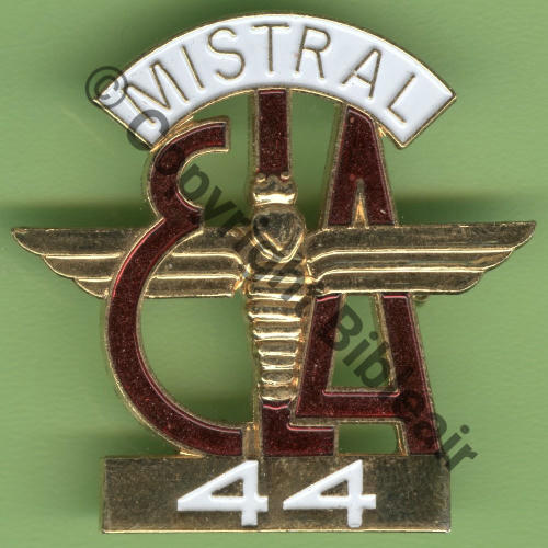 2410.EMGFAA ELA.44 MISTRAL SALON  SM Gd Modele 40x40mm Dos quadrille fin Tambour Cartouche MISTRAL creux Src.Y.GENTY 9Eur12.16  (3)